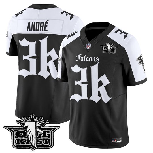 Men's Outkast x Atlanta Falcons 2025 Vapor Limited Jersey - Gothic Edition - All Stitched