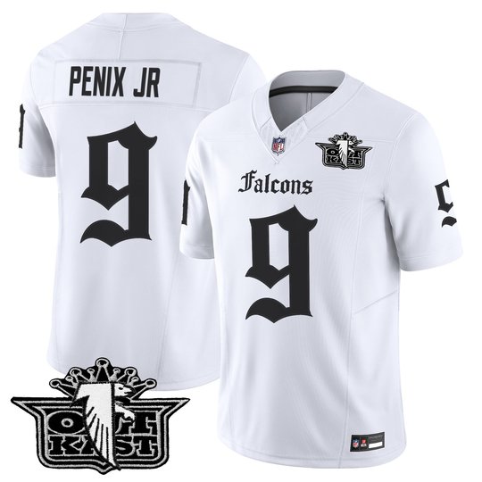 Men's Outkast x Atlanta Falcons 2025 Vapor Limited Jersey - Gothic Edition - All Stitched