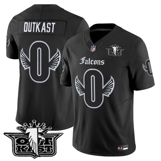 Men's Outkast x Atlanta Falcons 2025 Vapor Limited Jersey - Gothic Edition - All Stitched