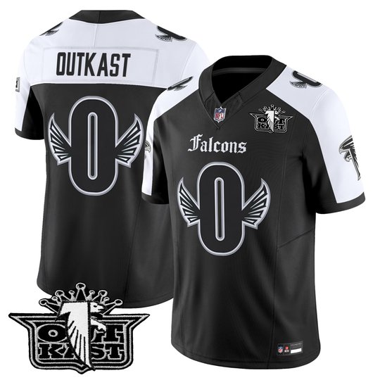 Men's Outkast x Atlanta Falcons 2025 Vapor Limited Jersey - Gothic Edition - All Stitched