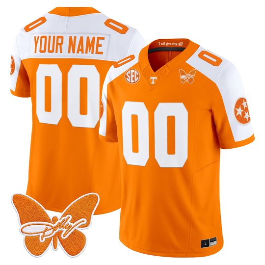 Tennessee Volunteers Dolly Parton Patch Vapor Limited Custom Jersey - All Stitched