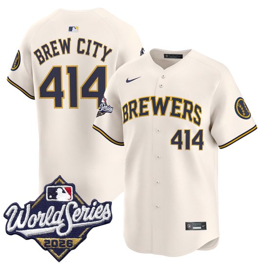 Men's Milwaukee Brewers 2026 World Series Vapor Premier Limited Jersey - All Stitched