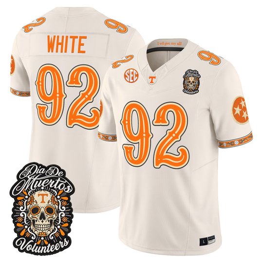 Men's Tennessee Volunteers Día de los Muertos Vapor Limited Jersey - All Stitched