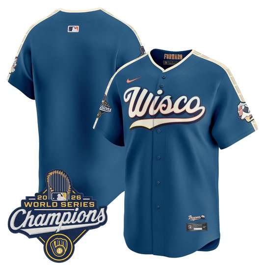 Men's Milwaukee Brewers 2026 World Series Champions Vapor Premier Limited Jersey - All Stitched