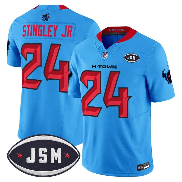 Men's Houston Texan Janice McNair Memorial Patch Vapor Limited Jersey - All Stitched