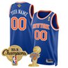 New York Knicks 2026 Champions Patch Custom Swingman Jersey - All Stitched
