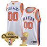 New York Knicks 2026 Champions Patch Custom Swingman Jersey - All Stitched