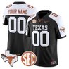 Texas Longhorns 2026 State Map & SEC Patch Vapor Limited Custom Jersey - All Stitched
