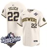 Men's Milwaukee Brewers 2026 World Series Vapor Premier Limited Jersey V2 - All Stitched