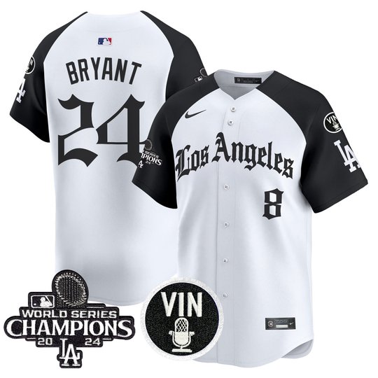 Men's Dodgers 2025 LA Gothic Style Patch Vapor Premier Limited Jersey - All Stitched