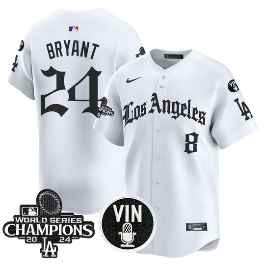 Men's Dodgers 2025 LA Gothic Style Patch Vapor Premier Limited Jersey - All Stitched