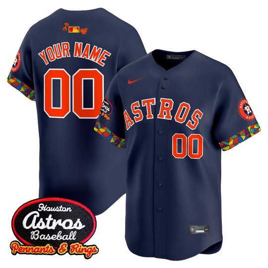 Houston Astros x El Tiempo Cantina Vapor Premier Limited Custom Jersey - All Stitched