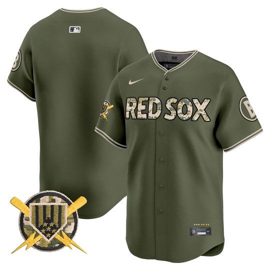 Boston Red Sox Armed Forces Day Vapor Premier Limited Jersey - All Stitched
