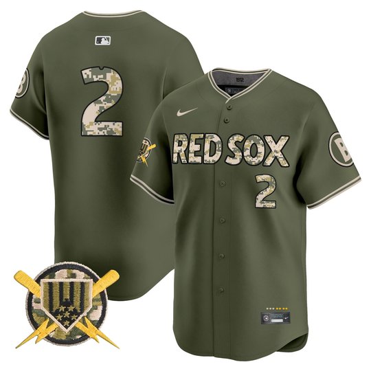 Boston Red Sox Armed Forces Day Vapor Premier Limited Jersey - All Stitched