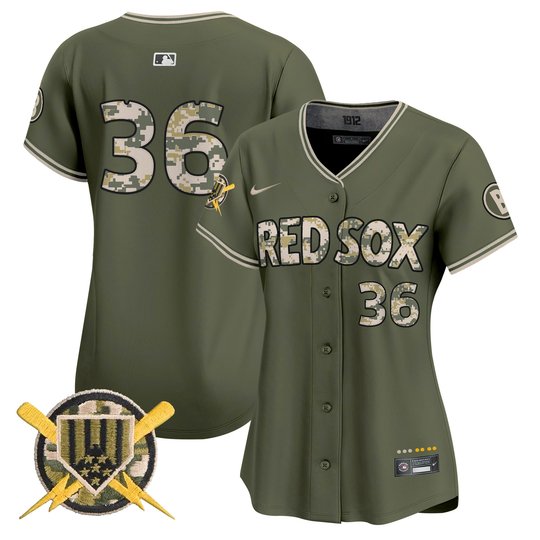Boston Red Sox Armed Forces Day Vapor Premier Limited Jersey - All Stitched