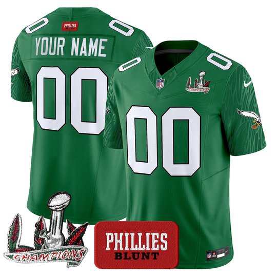 Philadelphia Eagles Phillies Blunt Vapor Limited Custom Jersey - Stitched