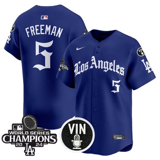 Men's Dodgers 2025 LA Gothic Style Vapor Premier Limited Jersey - All Stitched