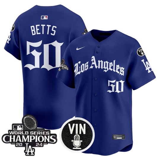 Men's Dodgers 2025 LA Gothic Style Vapor Premier Limited Jersey - All Stitched