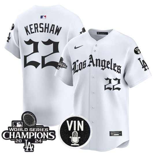 Men's Dodgers 2025 LA Gothic Style Vapor Premier Limited Jersey - All Stitched
