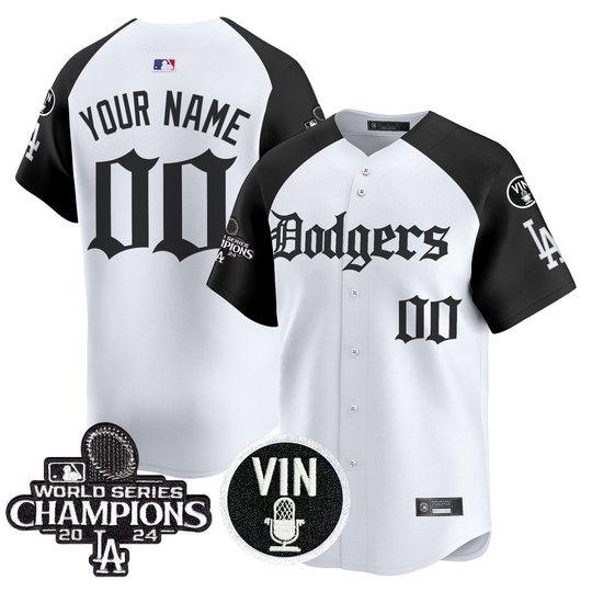 Dodgers 2025 LA Gothic Style Vapor Premier Limited Custom Jersey V2 - All Stitched