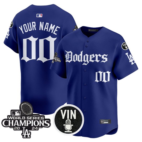 Dodgers 2025 LA Gothic Style Vapor Premier Limited Custom Jersey V2 - All Stitched