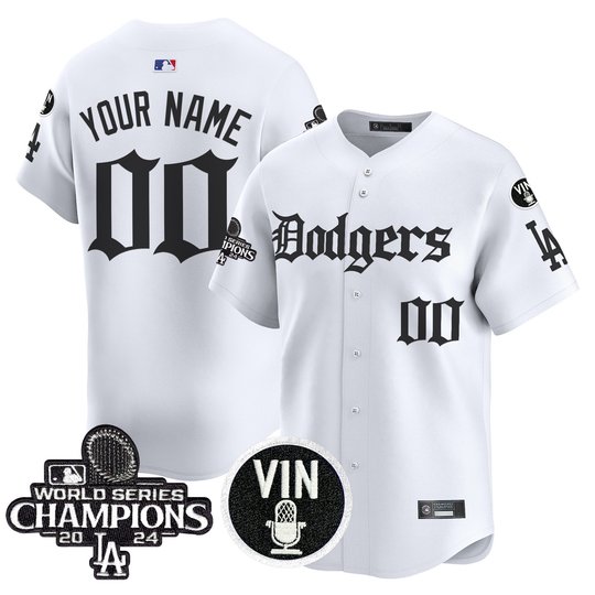 Dodgers 2025 LA Gothic Style Vapor Premier Limited Custom Jersey V2 - All Stitched