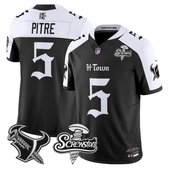 Men's Houston Texans DJ Screw Vapor Limited Jersey - Gothic Edition - All Stitched