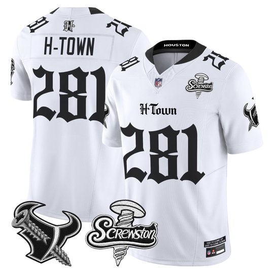 Men's Houston Texans DJ Screw Vapor Limited Jersey - Gothic Edition - All Stitched