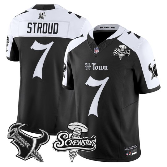Men's Houston Texans DJ Screw Vapor Limited Jersey - Gothic Edition - All Stitched