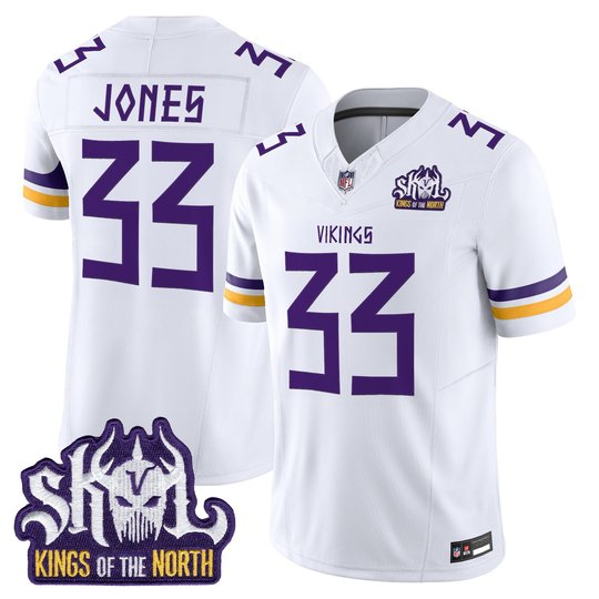 Men's Minnesota Vikings Norse Heritage Edition Kings Of The North Patch Vapor Limited Jersey - All Stitched