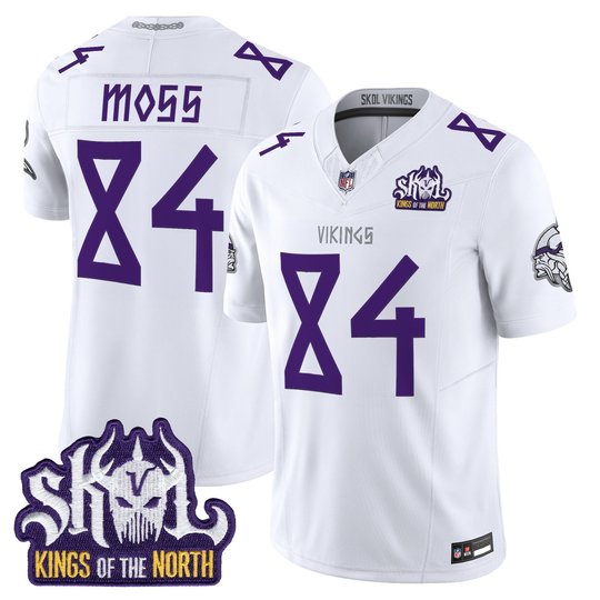Men's Minnesota Vikings Norse Heritage Edition Kings Of The North Patch Vapor Limited Jersey - All Stitched