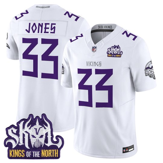 Men's Minnesota Vikings Norse Heritage Edition Kings Of The North Patch Vapor Limited Jersey - All Stitched