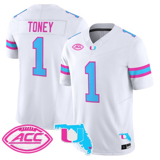 Men's Miami Hurricanes Vice City Vapor Limited Jersey - All Stitched