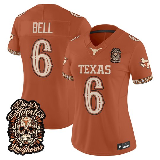 Women's Texas Longhorns Día de los Muertos Vapor Limited Jersey - All Stitched