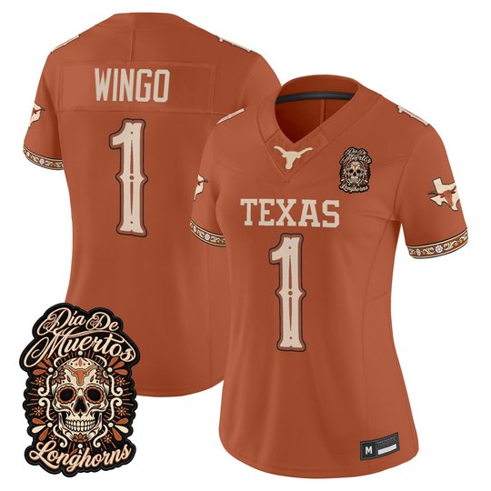 Women's Texas Longhorns Día de los Muertos Vapor Limited Jersey - All Stitched