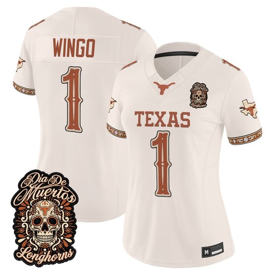 Women's Texas Longhorns Día de los Muertos Vapor Limited Jersey - All Stitched