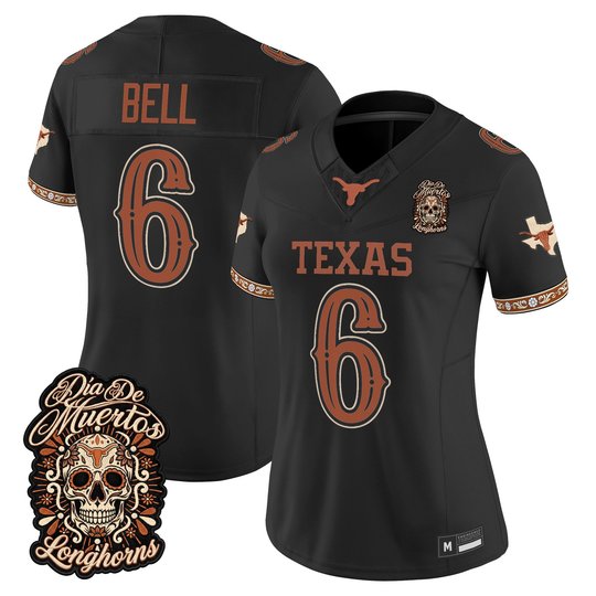Women's Texas Longhorns Día de los Muertos Vapor Limited Jersey - All Stitched