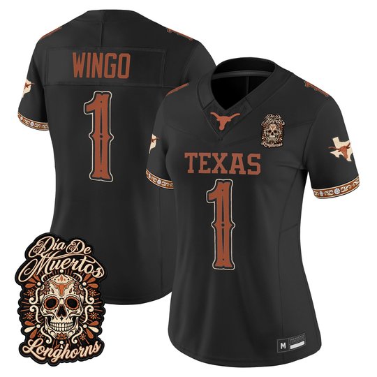Women's Texas Longhorns Día de los Muertos Vapor Limited Jersey - All Stitched