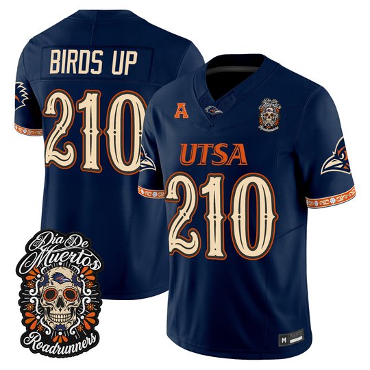 Men's UTSA Roadrunners Día de los Muertos Vapor Limited Jersey - All Stitched
