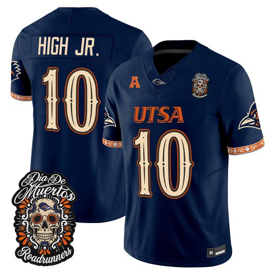 Men's UTSA Roadrunners Día de los Muertos Vapor Limited Jersey - All Stitched