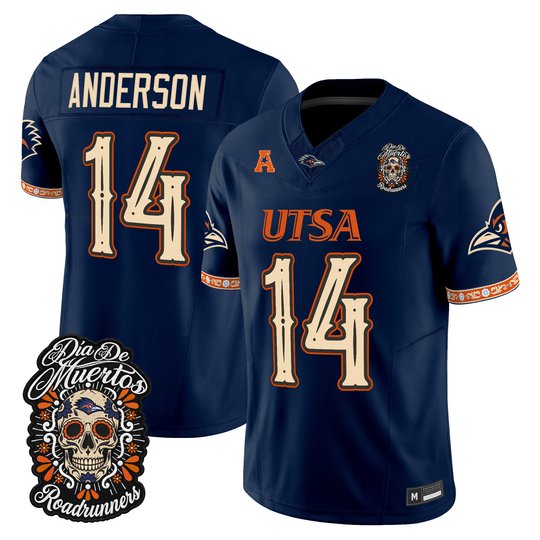 Men's UTSA Roadrunners Día de los Muertos Vapor Limited Jersey - All Stitched