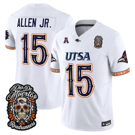 Men's UTSA Roadrunners Día de los Muertos Vapor Limited Jersey - All Stitched