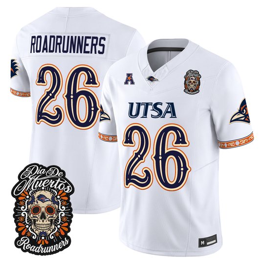 Men's UTSA Roadrunners Día de los Muertos Vapor Limited Jersey - All Stitched