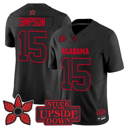 Men's Alabama Crimson Tide 'Stranger Things Edition' Vapor Limited Jersey - All Stitched