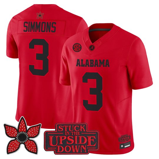 Men's Alabama Crimson Tide 'Stranger Things Edition' Vapor Limited Jersey - All Stitched