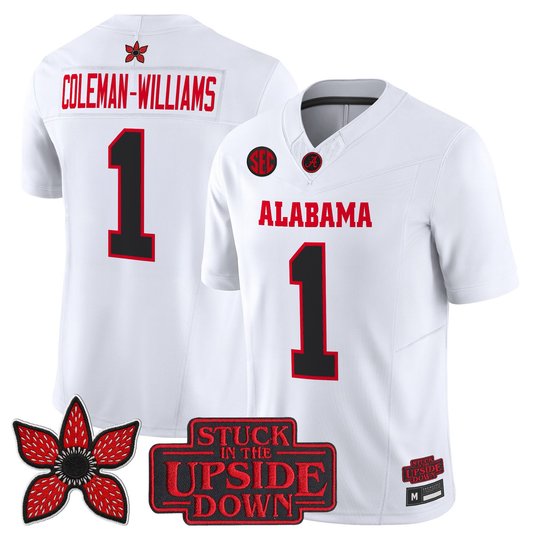 Men's Alabama Crimson Tide 'Stranger Things Edition' Vapor Limited Jersey - All Stitched
