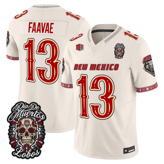 Men's New Mexico Lobos Día de los Muertos Vapor Limited Jersey - All Stitched
