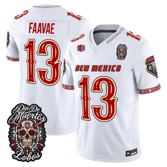 Men's New Mexico Lobos Día de los Muertos Vapor Limited Jersey - All Stitched