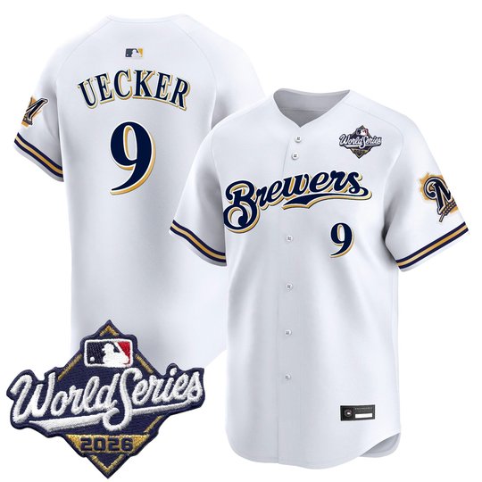 Men's Milwaukee Brewers Throwback Vapor Premier Limited Jersey - 2026 World Series - All Stitched