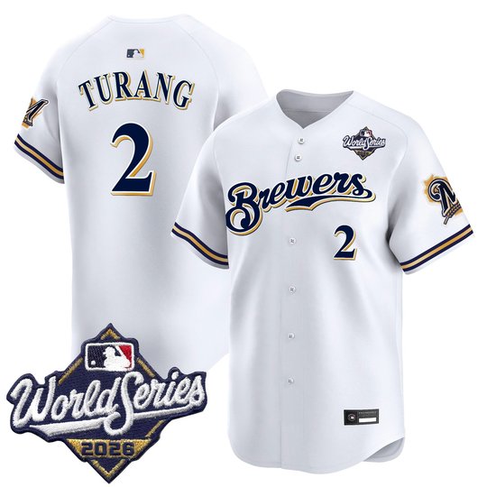 Men's Milwaukee Brewers Throwback Vapor Premier Limited Jersey - 2026 World Series - All Stitched
